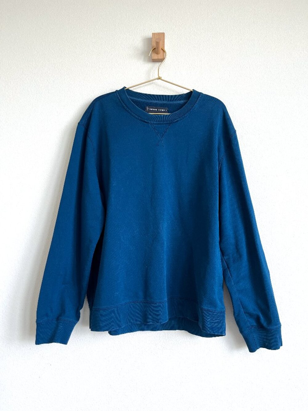 Everlane Men’s Uniform French Terry Crewneck - Ocean Blue - Size XL